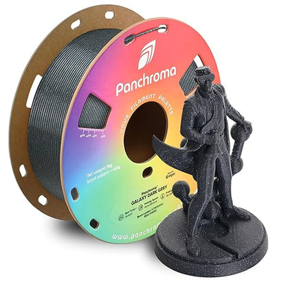 Polymaker Panchroma Galaxy PLA Filament 1.75mm, Galaxy Dark Grey 3D Printer PLA by Polymaker