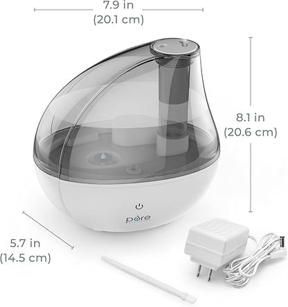 Pure Enrichment MistAire Silver Ultrasonic Cool Mist Humidifier - Image 8