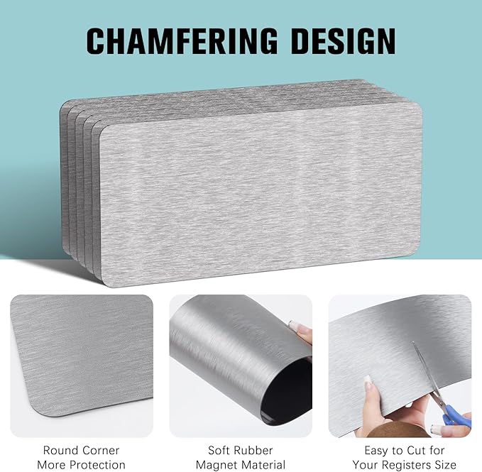 Strong Magnetic Vent Covers 8"x15.5", 2 Pack Magnet Cover - Image 4