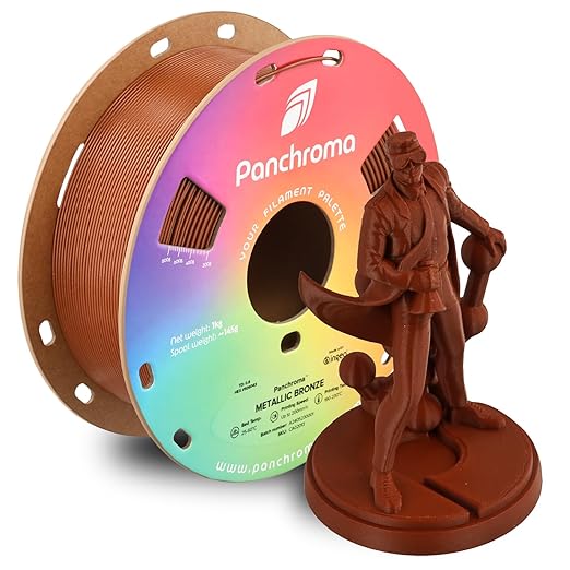 Polymaker Panchroma Metallic PLA Filament, Metallic Bronze 1.75mm 3D Printing by Polymaker