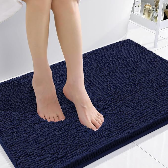 Smiry Luxury Chenille Bathroom Rugs 36x24, Extra Soft and Absorbent Shaggy Bath by Smiry