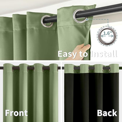 BGment Short 100% Blackout Curtains - Image 6