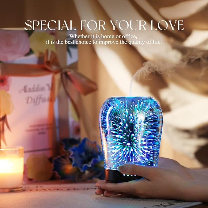 Porseme Essential Oil Diffuser, Aromatherapy Ultrasonic Cool Mist Humidifier - Image 6