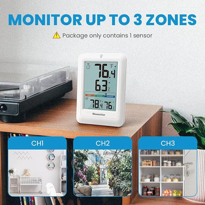 Newentor Indoor Outdoor Thermometer Wireless, Weather Stations Wireless Indoor - Image 3