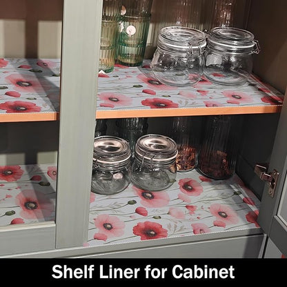 Floral Shelf Liners Strong Non-Slip and Non Adhesive 12IN x 10FT Shelf and - Image 6
