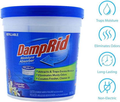 DampRid FG01LV Moisture Absorber, Lavender Vanilla, 10.5-Ounce - Image 4