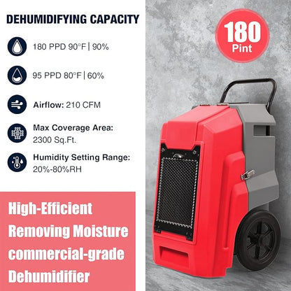 MOUNTO 180Pints LGR Industrial Dehumidifier - Image 2