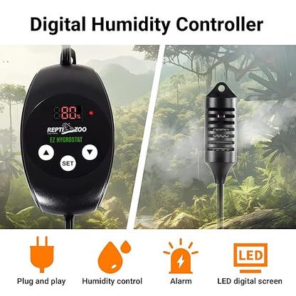 REPTI ZOO Reptile Digital Hygrometer Controller LED Humidistat Reptile Humidity - Image 2