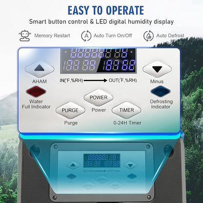 COSTWAY 180 PPD Crawl Space Dehumidifier - Image 4