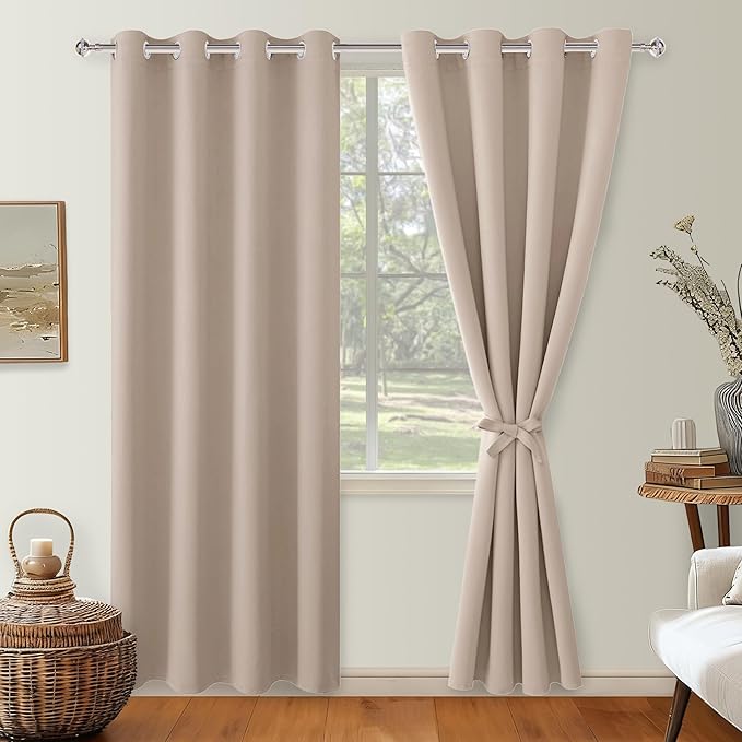 Hiasan Blackout Curtains for Bedroom, 52 x 96 Inches Long - Image 2