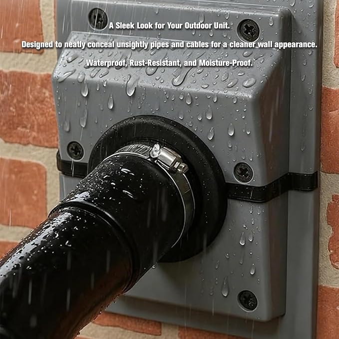 HVAC Wall Penetration & Line-Set Cover Kit, Wall Sleeve - Image 4