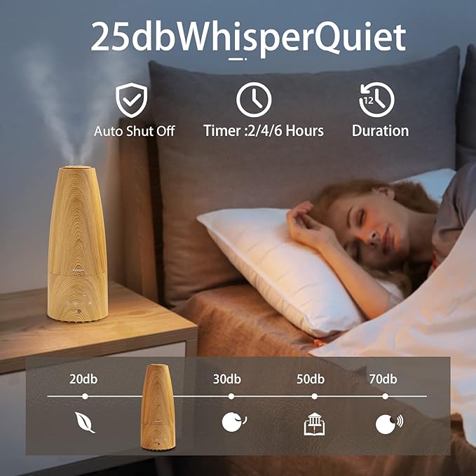 Cool Mist Humidifier, Elecameier Warm and Cool Mist Humidifier - Image 6