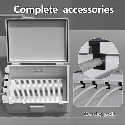 Electrical Junction Box, Ventilated Design, Cable Grommets, Indoor/Outdoor Use - Image 3