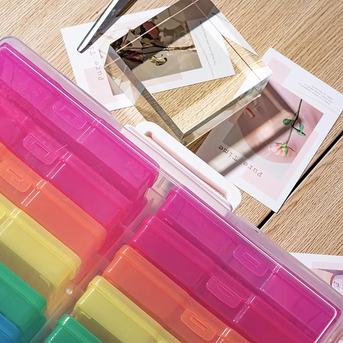 novelinks Transparent 4" x 6" Photo Organizers and Photo Storage Box - Image 6
