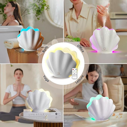 Essential Oil Diffuser 260ML, Shell Aroma Diffuser - Image 6
