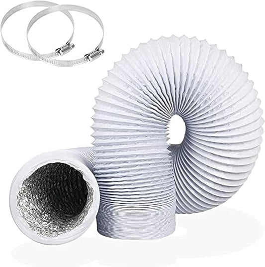 YIJUHOU 4 Inch 5 Feet Air Ducting, Flexible Aluminum Dryer Vent Hose by YIJUHOU
