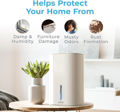Pure Enrichment PureDry Mini Dehumidifier - 27oz Compact Water Tank Eliminates - Image 3