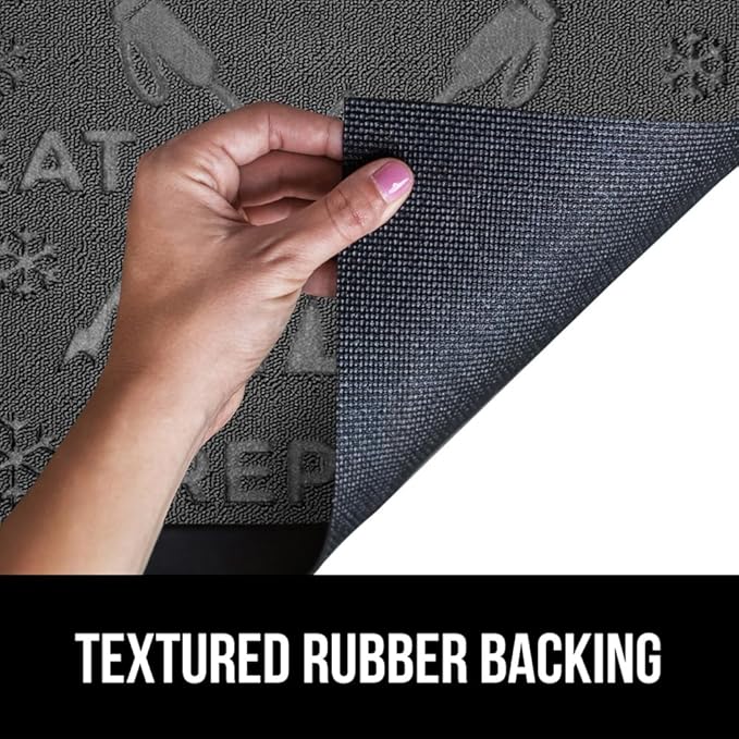 GORILLA GRIP 100% Waterproof All-Season WeatherMax Doormat, US Designed Natural - Image 5