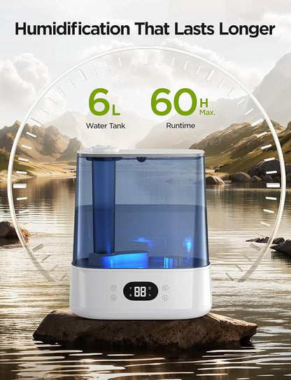 GoveeLife Smart Humidifiers for Bedroom, 6L Cool Mist Top Fill for Large Room - Image 7