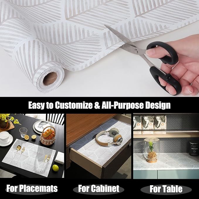 Shelf Liners for Kitchen Cabinets, 24IN x 10FT Non Adhesive and Strong Non-Slip - Image 5