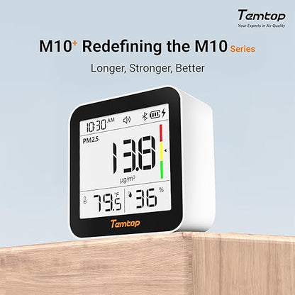 Temtop M10+ Indoor Air Quality Monitor & CO2 Meter - Image 8