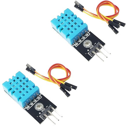 DHT11 Temperature and Humidity Sensor Module 2-Pack, by DIYables