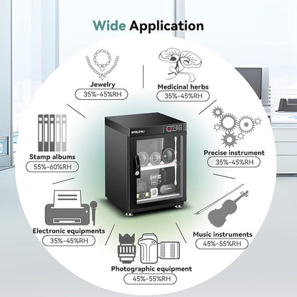 Dry Cabinet Camera Digital Control Dehumidifier 35L Electronic Dry Box - Image 6