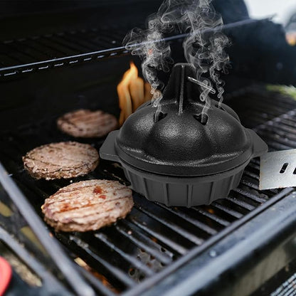 Cast Iron Wood Stove Cooking Bundle, 1.4Qt Steamer/Humidifier + Garlic Roaster - Image 8