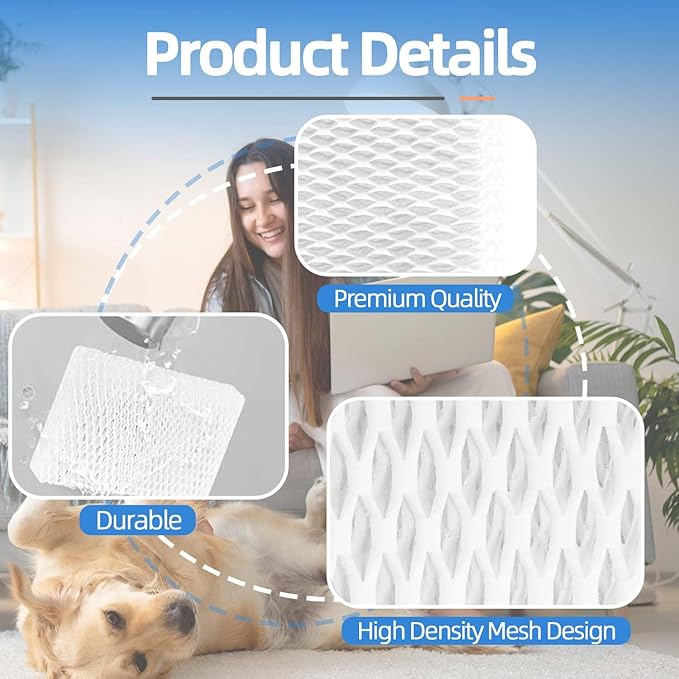 4-Pack MD1-0034 Humidifier Wick Filter Compatible - Image 3