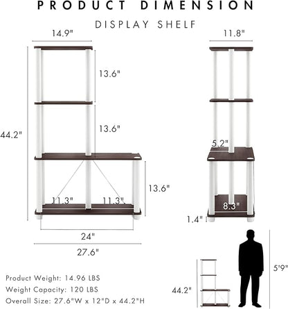 Homes: Inside + Out Apexa Modern 4-Cube Ladder Shelving Units, Collectibles - Image 3
