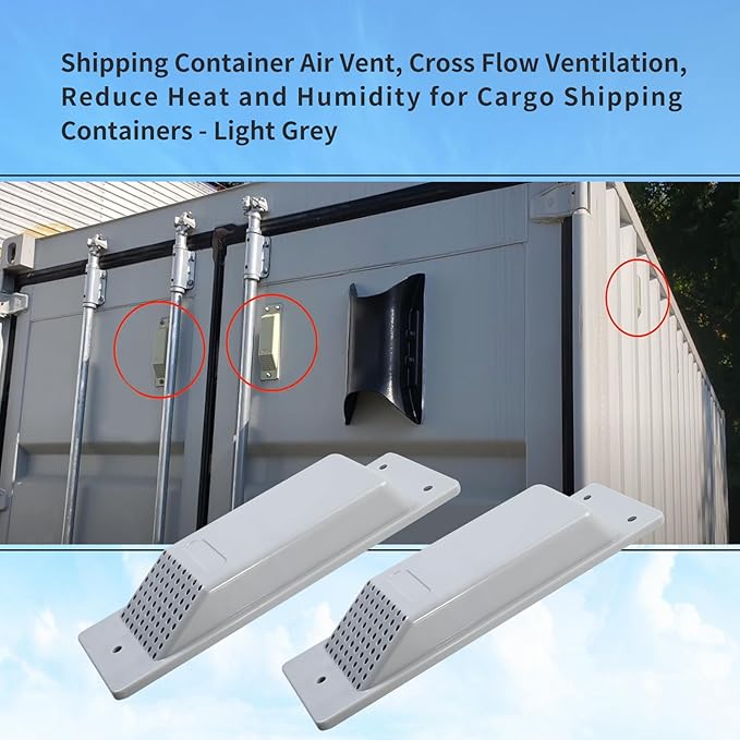 8 Pack Shipping Container Air Vent, Cross Flow Ventilation - Image 2