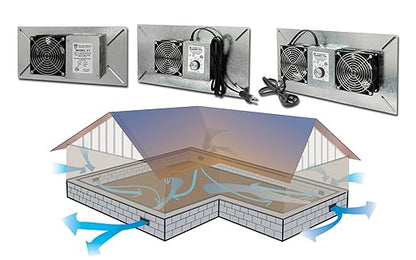 Tjernlund V2D Underaire Crawlspace Ventilator Fan Moisture Reducing 220 CFM - Image 6