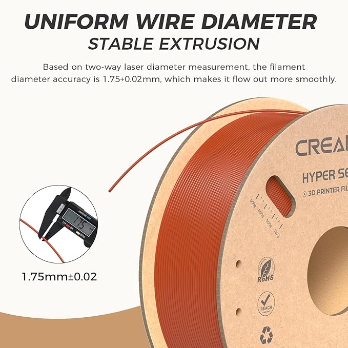 Official Creality Hyper PLA Filament 1.75mm, High Speed PLA 30-600mm/s Rapid 3D - Image 4