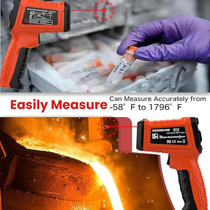 50:1 Infrared Thermometer Temperature Gun, -58°F to 1796°F Digital Laser Temp - Image 8