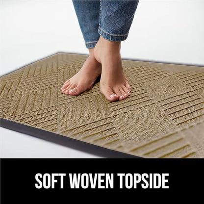 GORILLA GRIP 100% Waterproof All-Season WeatherMax Doormat US Designed Natural - Image 7