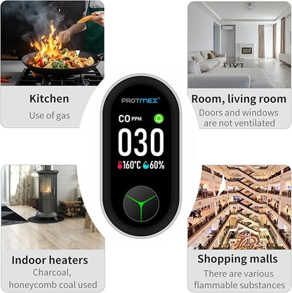 Protmex Carbon Monoxide Detector Plug in Wall, 3-in-1 Co Detector Monitor Air - Image 11