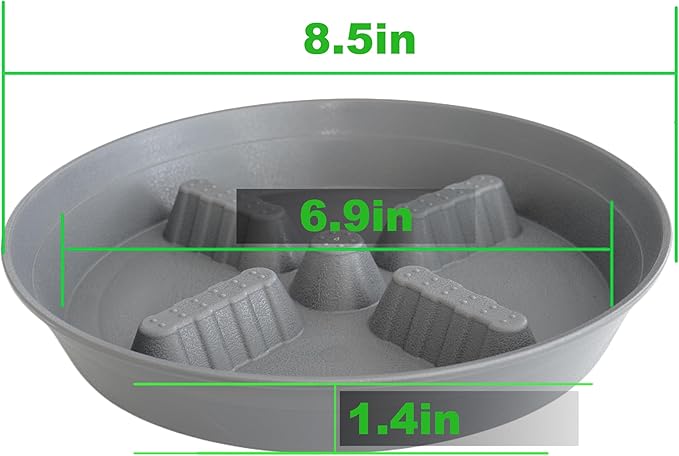 4 Pack Plant Saucer 8 inch, 10 12 14 17 inch, Plant Stand Plastic Plant Saucers - Image 2
