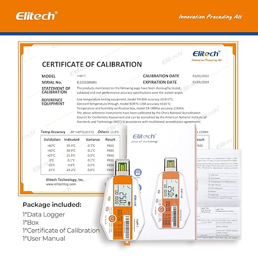 Elitech WHO PQS Certificated 10 Pack Temperature Data Logger 120Days - Image 6