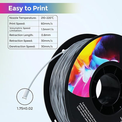 Comgrow TPU Filament 1.75, 3D Printing Filament, Flexible 3D Printer Filament - Image 2