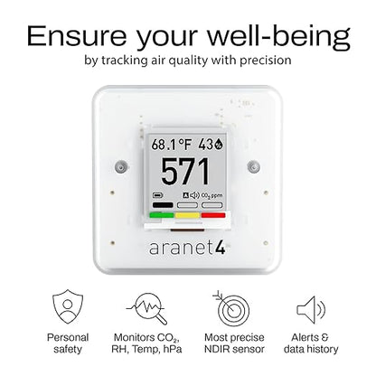 SAF Aranet4 Home: Wireless Indoor Air Quality Monitor - Image 2