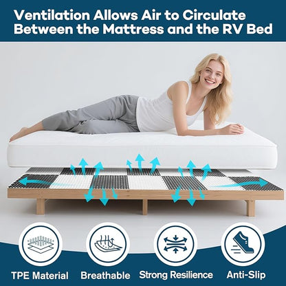 LILXIU Plastic Mattress Underlay 82.6 X 70.8 Inch RV Mattress Underlay Moisture - Image 4