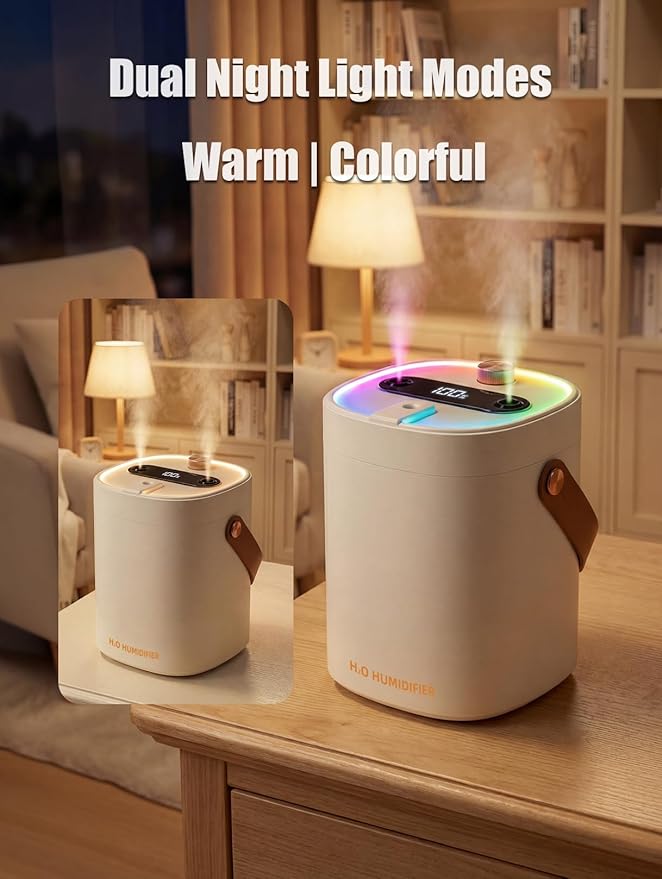 Humidifier for Bedroom, 2L Cool Mist Humidifier - Image 4