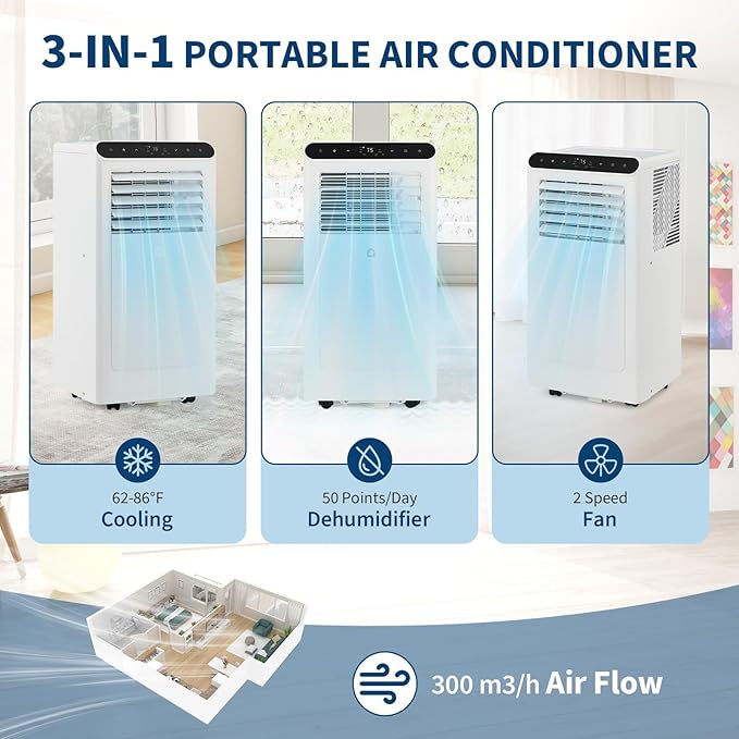 GarveeHome Portable Air Conditioner, 8000 BTU - Image 3