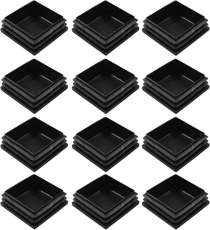 12 Pack 2" Square Plastic Plugs by Bonsicoky