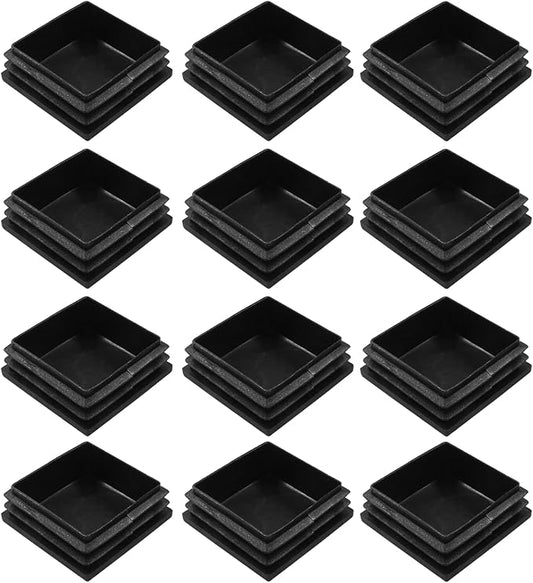12 Pack 2" Square Plastic Plugs by Bonsicoky