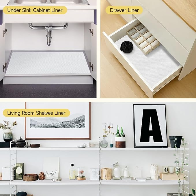 WochiTV Adhesive Shelf Liner 17.5 X 240 Inches Peel and Stick Kitchen Liner - Image 7