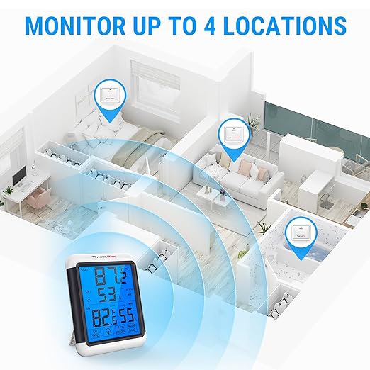 ThermoPro TP65 Indoor Outdoor Thermometer Digital Wireless Hygrometer - Image 8