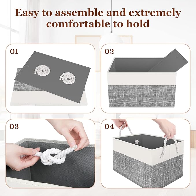 Storage Bin, Collapsible Storage Basket - Image 3