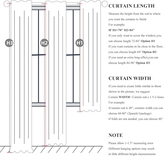 Small Blackout Kitchen Curtains 45 Inch Length, Rustic Farmhouse Pleat Burlap - Image 3