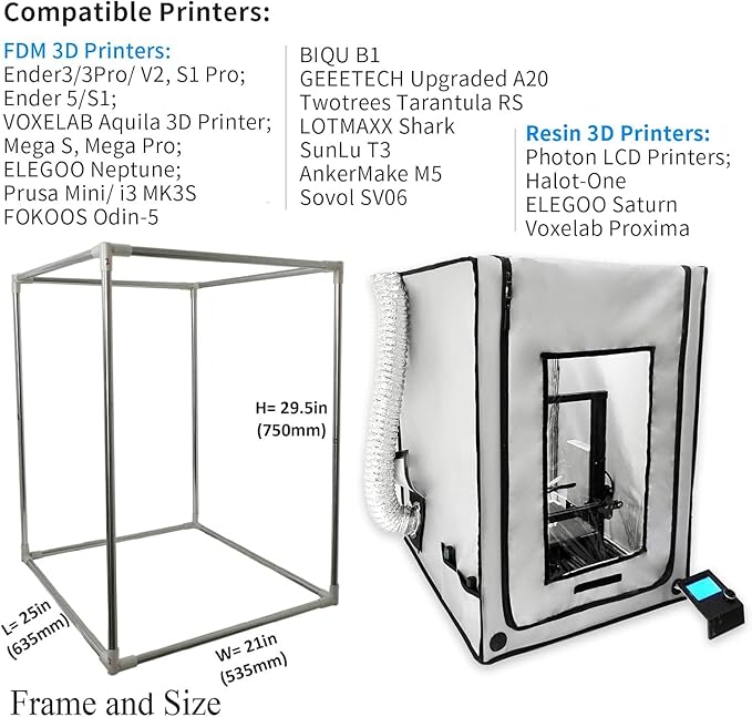 3-in-1 Multifunctional 3D Printer Enclosure Laser Engraver Eye Protective - Image 3